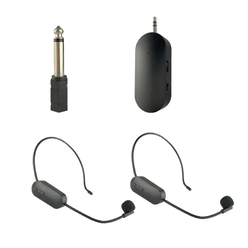 2.4G Head-mounted  Wireless Microphone Set For Bluetooth-compatible Audio Stage Performance Teaching Tour Amplification Device