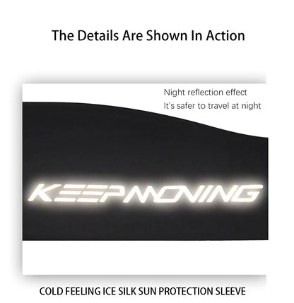 Cooling Arm Sleeves Cycling Half Finger Long Sun Protection Gloves Summer Unisex Outdoor Camouflage Ice Silk Fishing Arm Covers