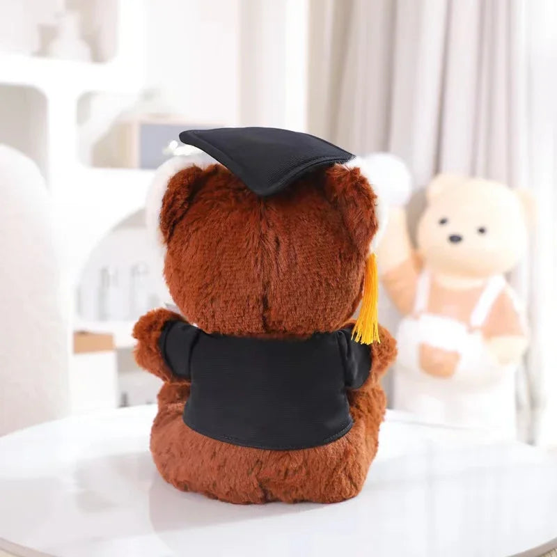 Graduate Plush Dolls Doctor Capybara Owl Bear Plush Toy Cute Stuffed Animal Toy Doll Soft Cartoon Pillow Graduation Gift