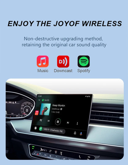 2in1 Wireless CarPlay Dongle Wireless Android Auto Adapter AI Smart Box For Car With Wired CarPlay Car Intelligent Systems