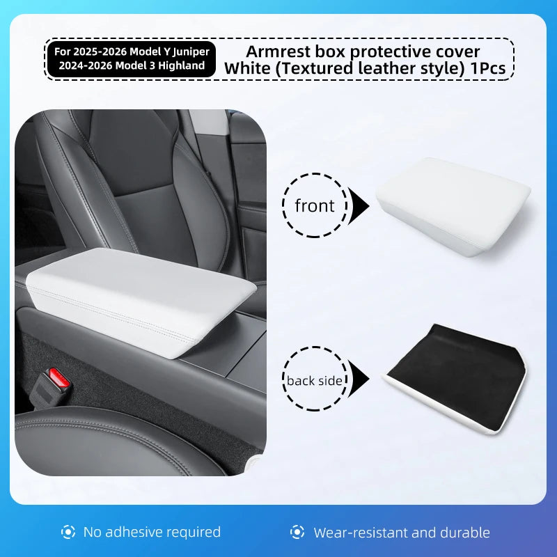 For Tesla Model Y Juniper Model 3 Highland  Armrest Box Protect Cover Soft Case Center Console Anti-Scratch 2026 Car Accessories