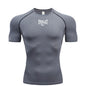 Men's Everlast Tight Short Sleeved T-Shirt for Gym Boxing and Running, Fast Drying and Slim Fit Sports Top