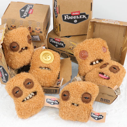 Original Fuggler Keychain Plush Toys Fugglers Fugg Alley Cat Pandents Stuffed Animal Fugg UNGGETS Keyrings Plushies Dolls Gifts