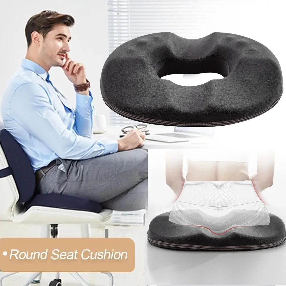 Comfort Donut Seat Cushion Sofa Hemorrhoid Memory Foam Anti Hemorrhoid Massage Tailbone Pillow Car Office Seat Cushion ﻿