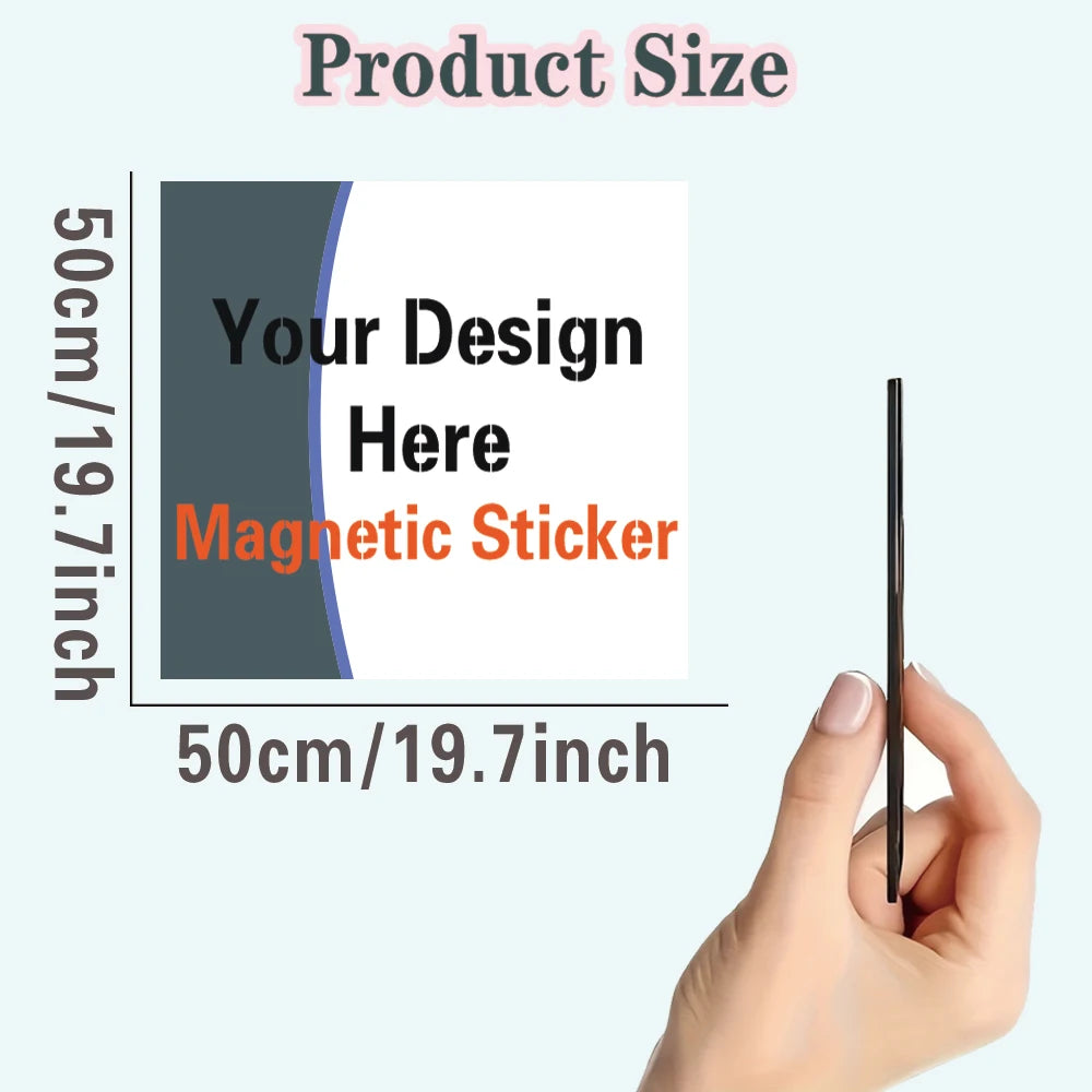1pc Cartoon Custom logo or photo Stickers Magnetic Personalized Custom Magnetic Sticker Car Stickers And Decals
