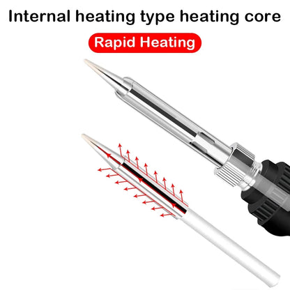 220V/110V 60W Electric Soldering Iron Set Adjustable Temperature Electric Soldering Iron Repair Electronics soldering tools