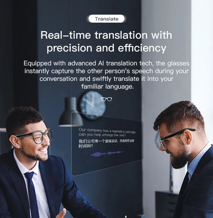 2026 New Smart Glasses Men 4K 8MP HD Camera Video Recording Language Translation ChatGPT WIFI Bluetooth Call Audio Glasses Women