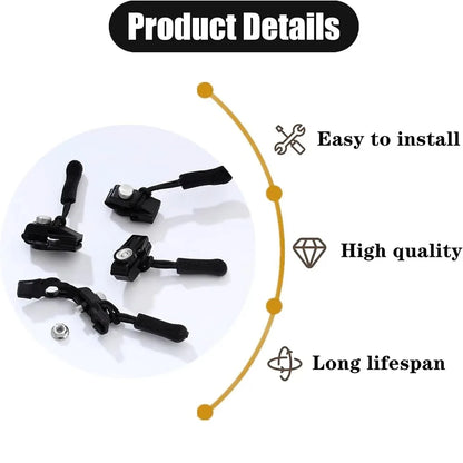 Universal Zipper Repair Kit Quick Instant Detachable Zipper Head Replacement Zipper Slider Pull for Jacket Bags Coat Free Sewing