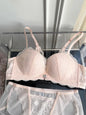 Summer Nouvelle Tendance! Soutien-Gorge Push Up à Fermeture Avant - Bretelles Dentelle Dos, Bralette Légère pour Petite Poitrine