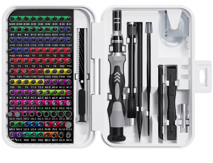132 in 1 Precision Screwdriver Set Phillips Torx Magnetic Screwdriver Head with Storage Box 152 bit Small Hand Repair Tool Kit