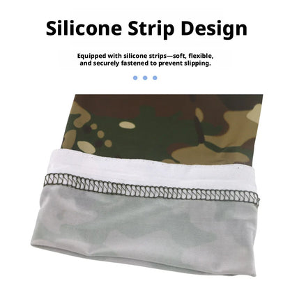 Cooling Arm Sleeves Tactical Camo Sun Protection Breathable Ice Silk UV Guard