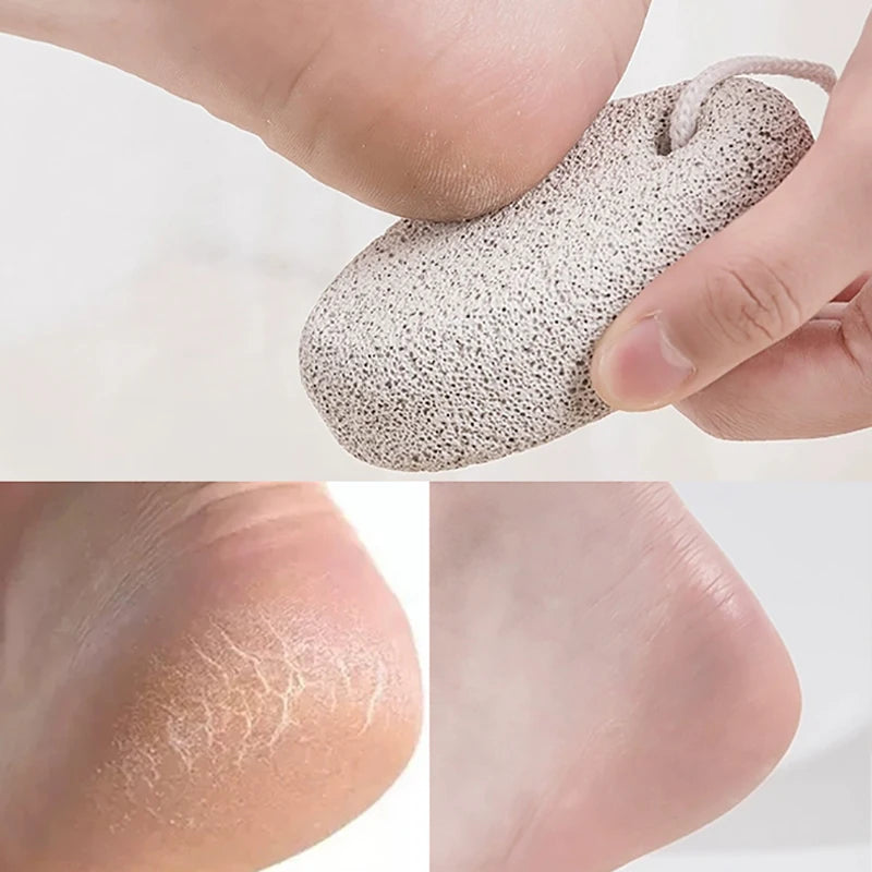 Natural Volcanic Pumice Stone - Foot Care Tool for Grinding Calluses & Dead Skin