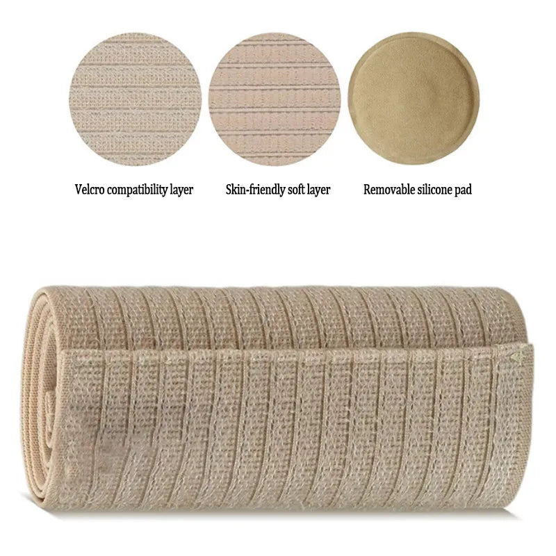 Adult Adjustable Umbilical Cord Breathable Abdominal Hernia Belt Support Assist with Compression Pad