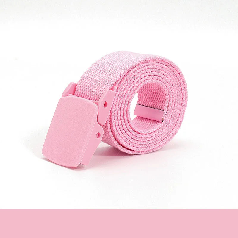 Colorful Canvas Tactical Belt Unisex Fashion Casual Luxury Trend Jeans Accessories Youth Nylon Girdle Cute Kids Hunting Belt