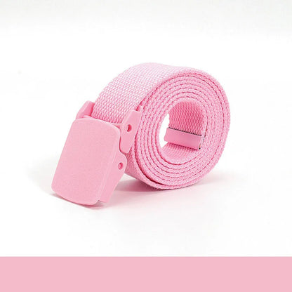 Colorful Canvas Tactical Belt Unisex Fashion Casual Luxury Trend Jeans Accessories Youth Nylon Girdle Cute Kids Hunting Belt
