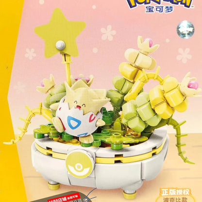 Pokemon Cartoon Pikachu Building Blocks Bulbasaur Toy Children's Assembled Model Pet Elf Kid Children Gift Compatible With Lego
