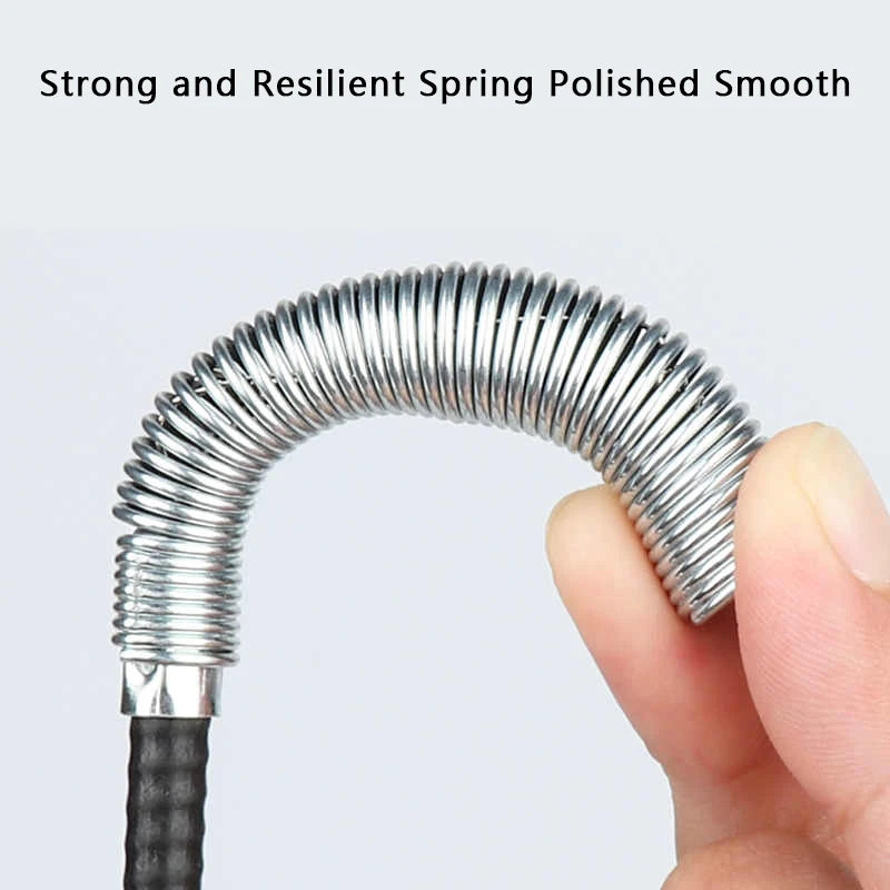 160/60cm Sewer Dredge Pipe Four-claw Hook Sewer Dredging Anti-blocking Tool Telescopic Flexible Claw Reusable Cleaner