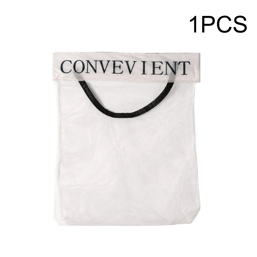 Hanging Storage Mesh Bags Kitchen Garbage Bag Storage Tools Wall-mounted Large-capacity Storage Bag Packaging Plastic Bag 1pc