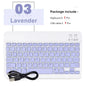 Hebrew/Spanish//Russian/Korean Portable 10 inch Wireless Keyboard and Keyboard set For iPad Samsung Tablet Laptop IOS Android