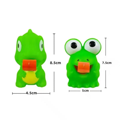 Pinch Frog Dinosaur Sticking Tongue Out Toys Funny Sensory Stress Relief Fidget Toys Cat Toys School Gifts