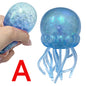 Push Bubble Squish Jellyfish Fidget Toy Super Solid Squish Stress Relief Squeeze Ball for Kids Adults Anxiety Sensory Toy Gift