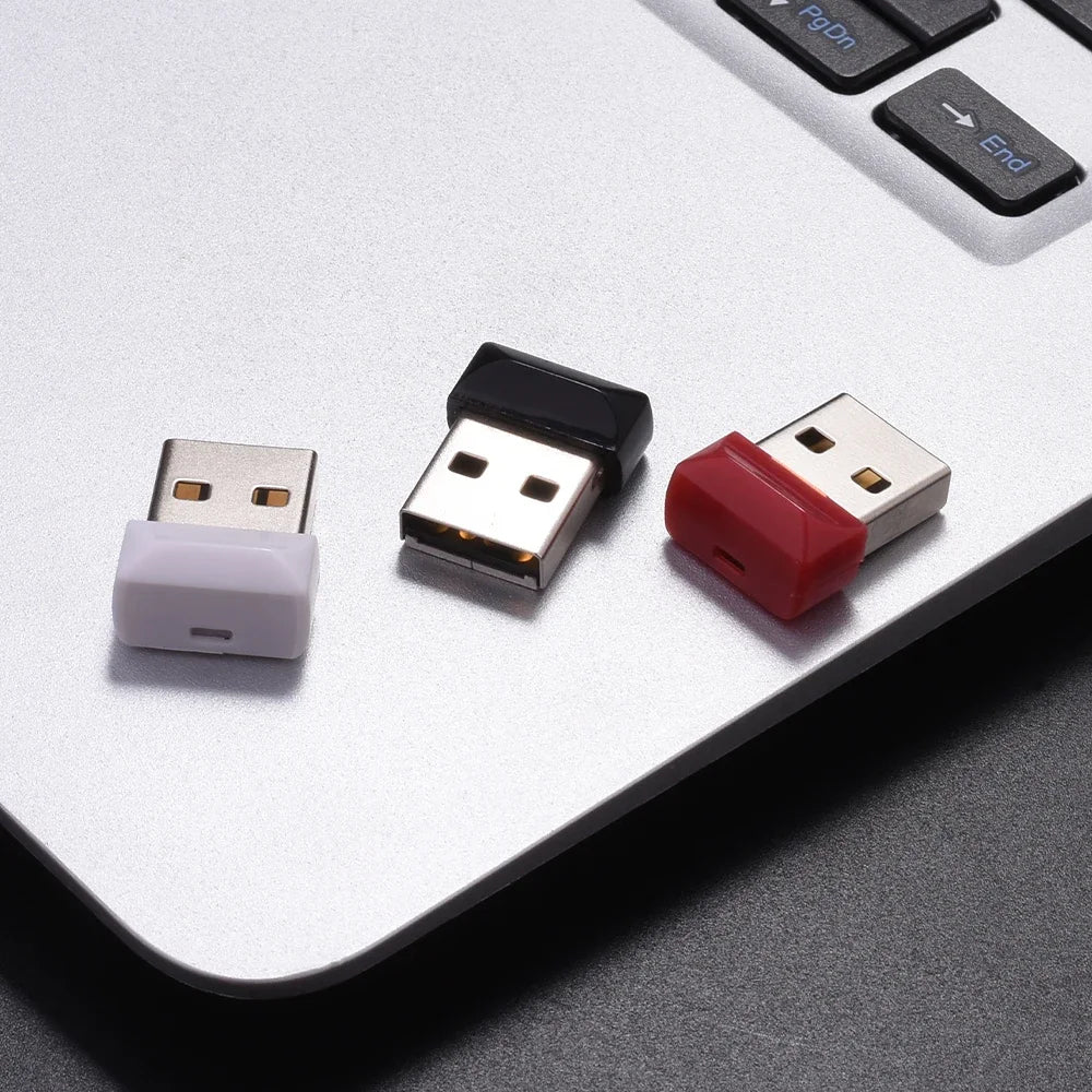 Super Mini USB 3.0 Flash Drive 64GB Free Chain Memory Stick Creative Gift Pen Drive 32GB Black Red White High Speed Pendrive 16G