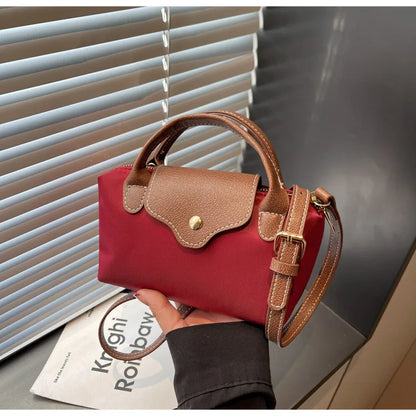 Retro Casual Fashion Ladies Shoulder Bag Stylish Trendy Crossbody Bag Quality Small Square Bag Urban Minimalist Style Polyest...