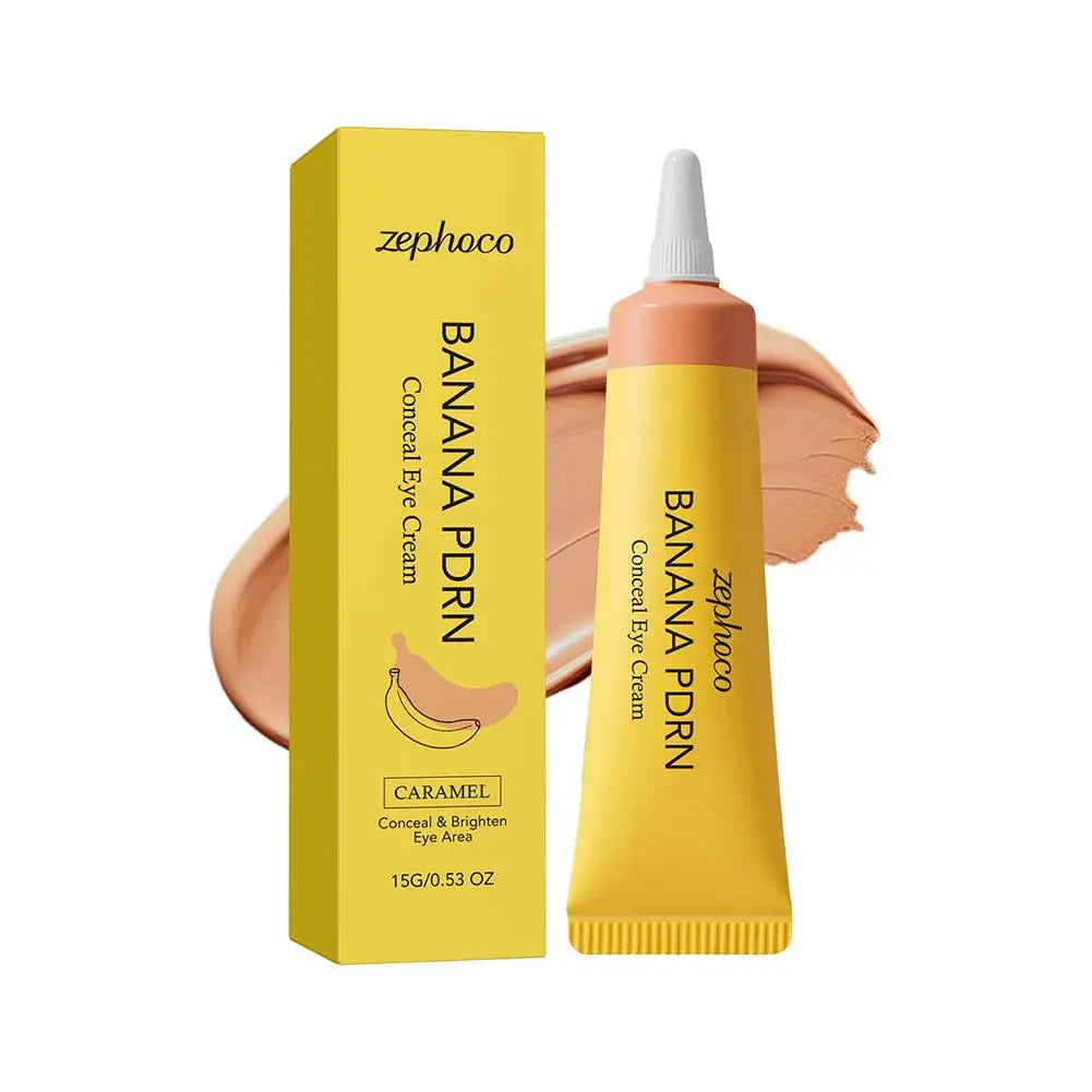 Premium Banana PDRN Eye Dark Circles Blemishes Brightener Concealer Cover Lightweight Non-sticky Under-Eye Concealer Moisturizer