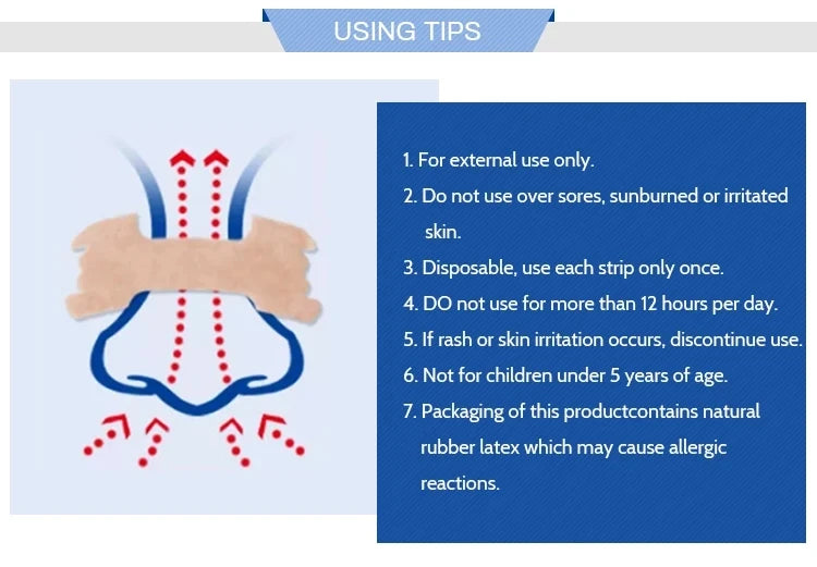 Improve Breath Nasal Strips Snoring Help Breathe Better Easy Right Snore Breathe Anti Nose Patch Sleep Aid Pad