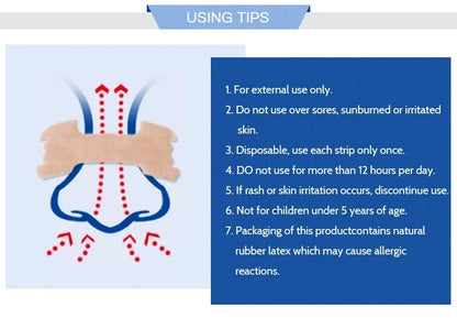 Improve Breath Nasal Strips Snoring Help Breathe Better Easy Right Snore Breathe Anti Nose Patch Sleep Aid Pad