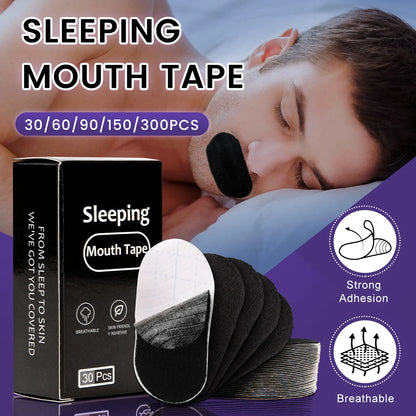 30/60/90/150/300Pcs Mouth Tape Sleeping Keep Mouth Close Prevent Snoring Gentle Sleep Strip Home Travel Mouth Tape Mouth Tape