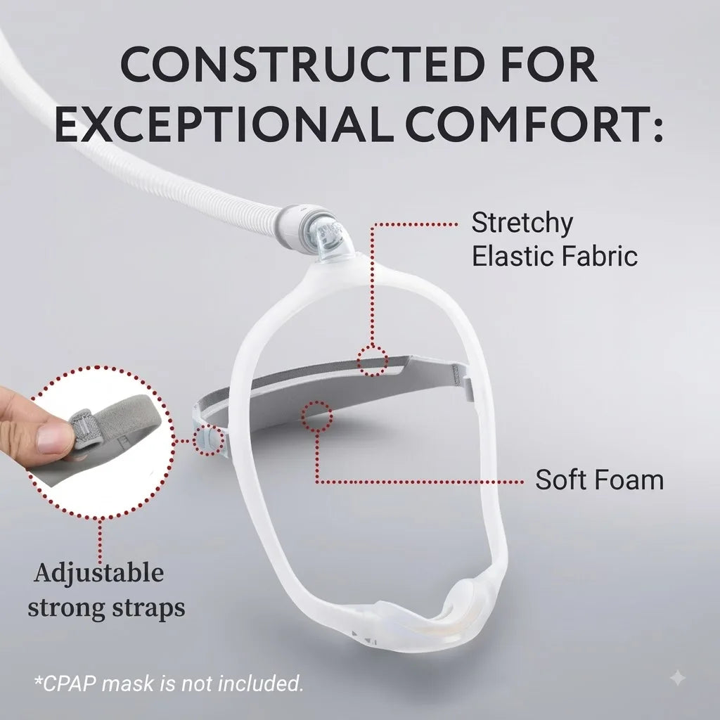 2-Pack Replacement CPAP Headgear Only for Compatible with DreamWear Nasal Mask or Dreamwear Gel