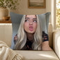 Person A-Addison R-Rae Funny Cushion Cover Soft Short Plush Decorative Pillow Cover for Sofa Bedroom Easy to Clean
