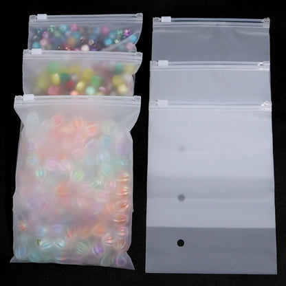 5/10pcs Travel Frosted Ziplock Bag PE Storage Bag Plastic Zipper Translucent Bag Ziplock Bag Packaging Bag
