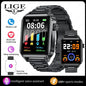 LIGE Smartwatch dla mężczyzn i kobiet Luksusowy Wodoszczelny Zegarek Sportowy z Pełnym Ekranem Dotykowym Smartwatch Fitness dla Xiaomi Huawei Android iOS iPhone