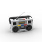 Huatangxinyue Creative Appliance Retro TV Radio Phone Game Console Camera Model Building Blocks Assembly Toys for  Gifts