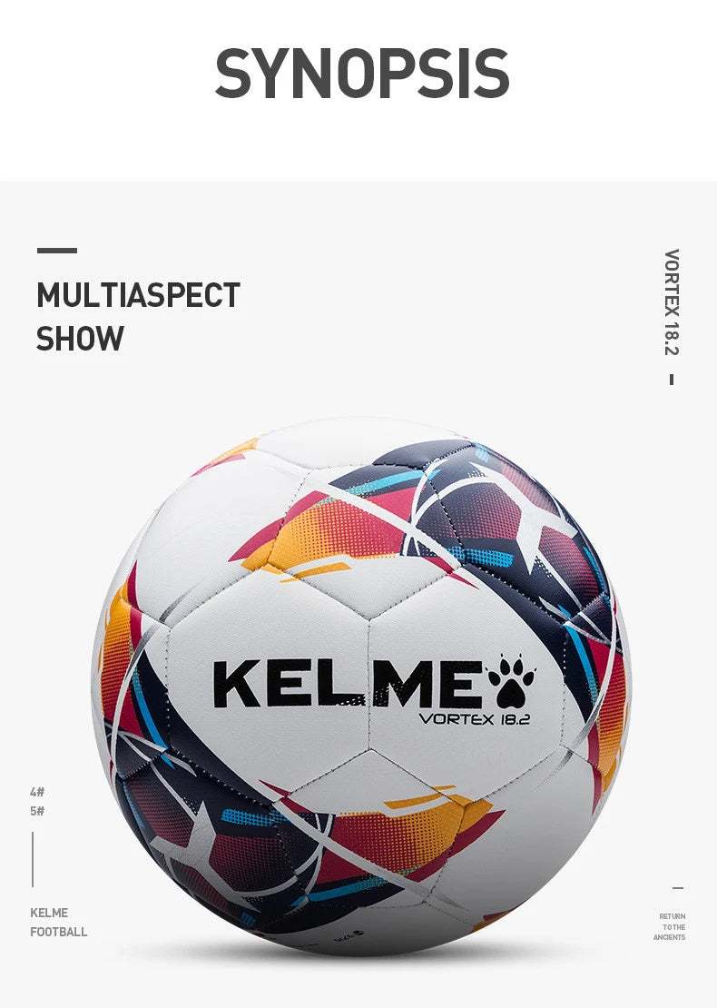 KELME Professional Football Soccer Ball TPU Size 3 Size 4 Size 5 Red Green Goal Team Match Training Balls Machine Sewing 9886130