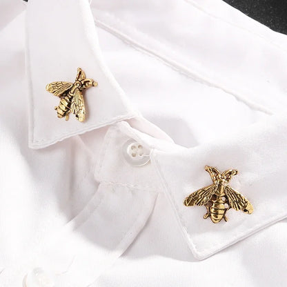 i-Remiel Fashion Retro Creative Bee Brooches Suit Wedding Brides Men's and Women's Shirt Collar Pin Accessories for Women 1 PCS