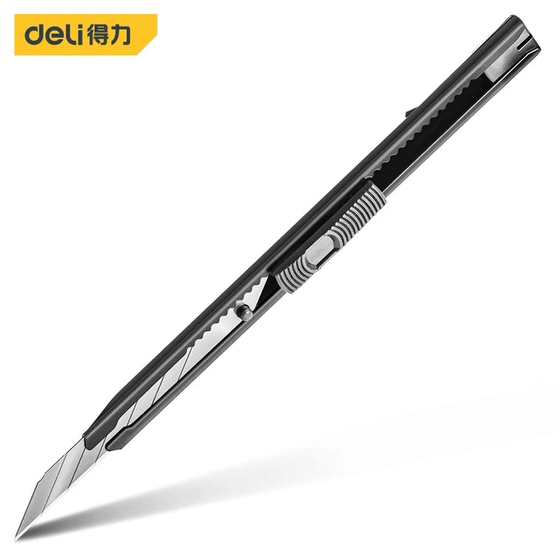 1 Pcs 9mm Black Self-locking Utility Knives Safety Snap Off Knife Paper Cutter Knife Multifunctional Office Supplies Art Knifes