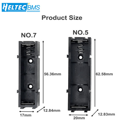 NO.5 Battery Cartridge Pin NO.7 Battery Slot PCB Base Free Splicing DIY Series Parallel Battery Storage Box