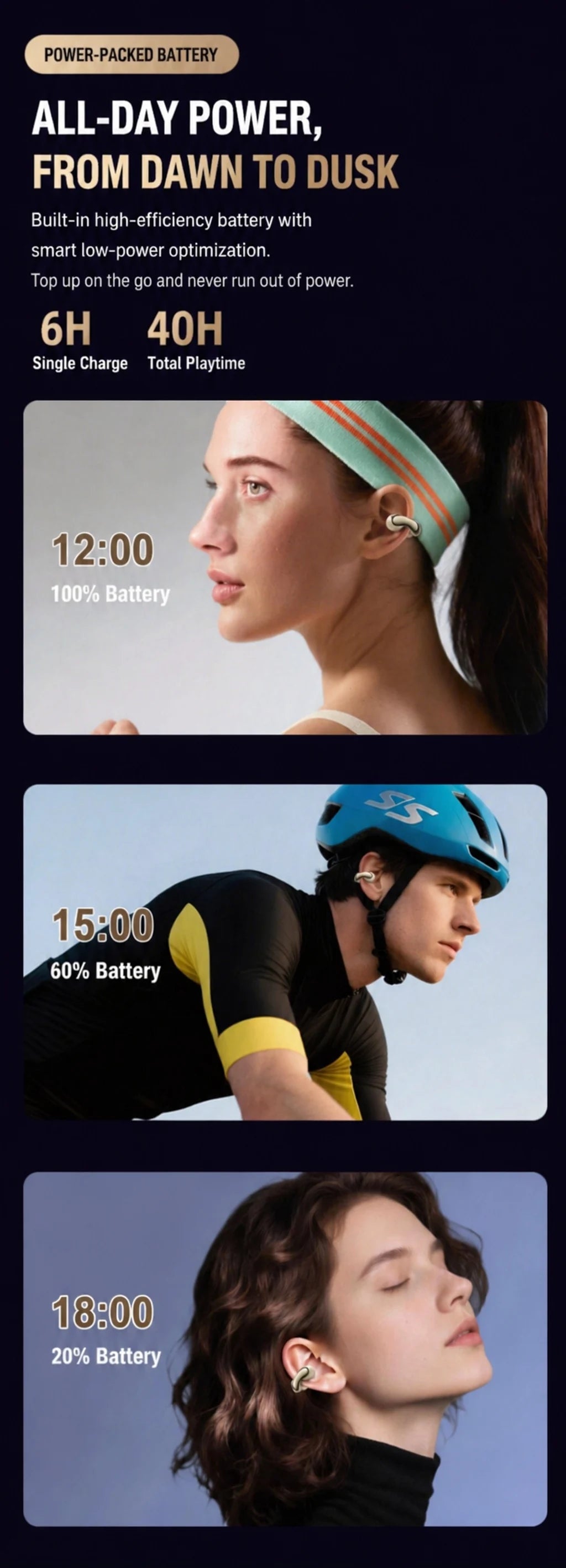 MONOISE Q8 AI Translation Earbuds Wireless Bluetooth 115 Languages Real Time Translator Semi In Ear Headphones with Mic