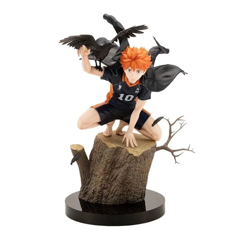 Haikyuu Gk 20cm Hinata Shoyo Tobio Kageyama Crow Stump Statue Model Cool Desktop Decoration Figure Collector Anime Fanatic