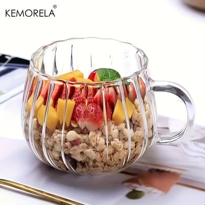 KEMORELA 1/4/6PCS Halloween Pumpkin Shaped Glass Cups High Borosilicate Glass Water Cup 450ml Coffee Drinking Glasses For Juice