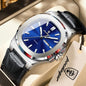 POEDAGAR Fashion Wristwatch For Boyfriend Luminous Waterproof Week Calendar Business Couple Watches Leather Luxury Men's Watches