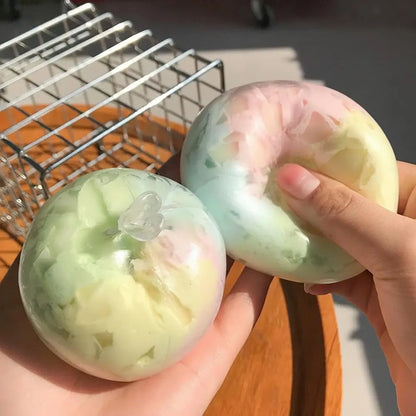 1pc High-end Matcha Mint Chocolate Handmade Ball Anti Stress Sensory Fidget Toy Cracking Wax Ball Soft Decompression Toys Gift