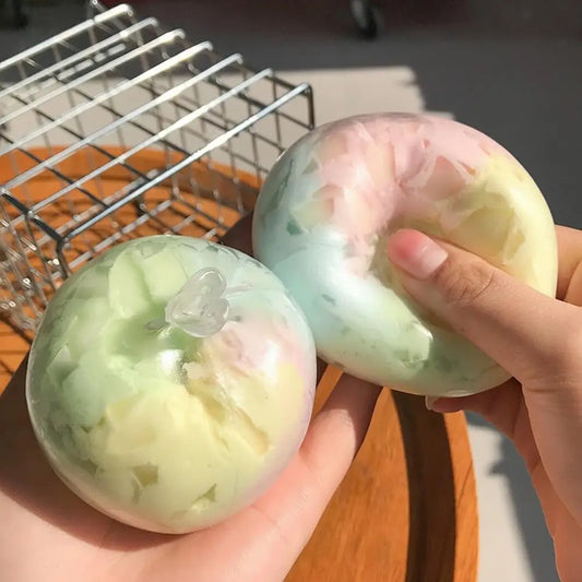 1pc High-end Matcha Mint Chocolate Handmade Ball Anti Stress Sensory Fidget Toy Cracking Wax Ball Soft Decompression Toys Gift