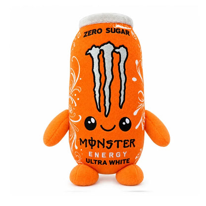 HOT- Monster Plush White Energy Drink Plush Toy Simulation Can Stuffed Doll Cute Soft Figure Decor Gift Friend Home Ornament