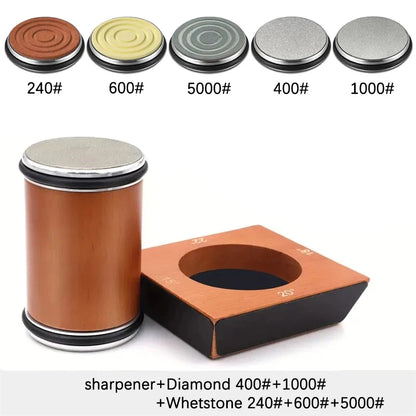 Niiruo 4 Angles Rolling Knife Sharpener Kit For Straight Edge Roller Knife Sharpening With Industry Diamonds Whetstone Knife Set
