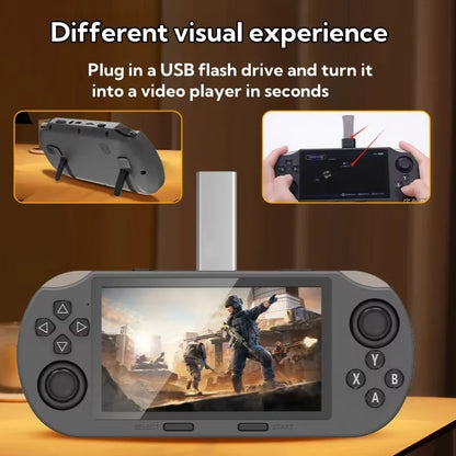 SF3000 Retro Handheld Video Game Console Classic Games Pocket Player with 4.5 Inch IPS Screen 3000mAh Portable Linux System