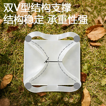 Outdoor PP Folding Table for Camping Heat-Resistant Compact Dining Table Food-Grade Material Cutting Board